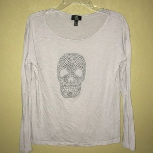 Beaded Skull Tee